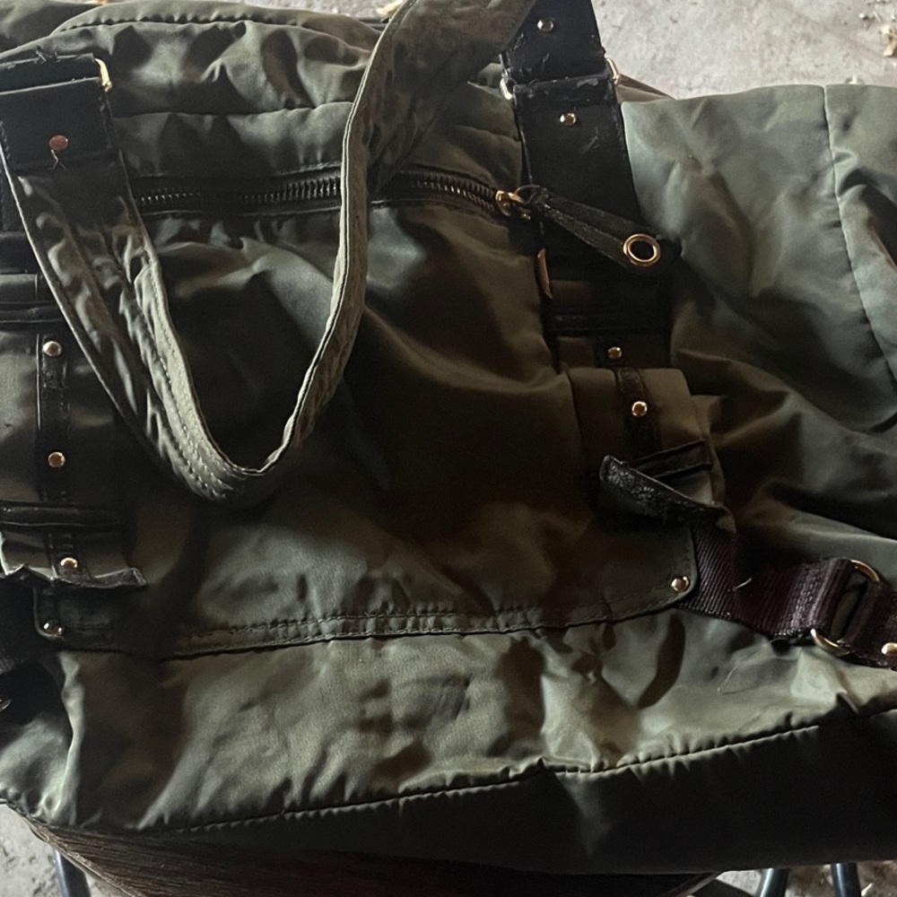 Olive Green Tote Bag